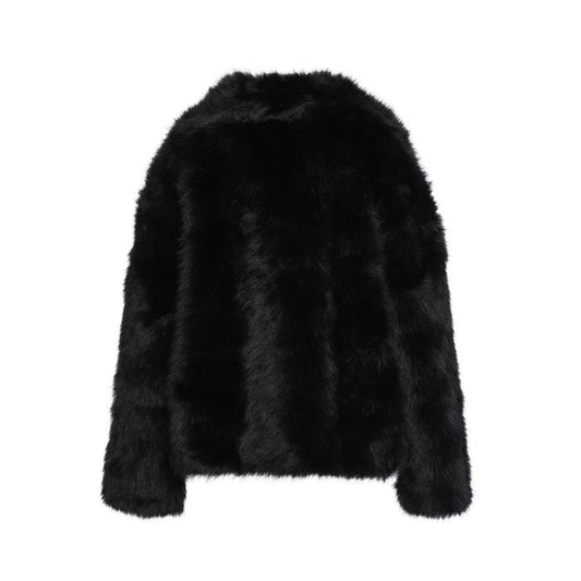 Kiki Faux Fur Jas - One Size - Zwart