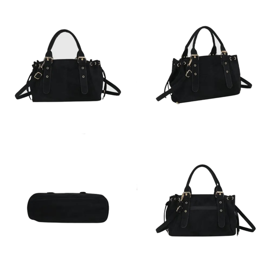 Vera Tas - Suede Zwart