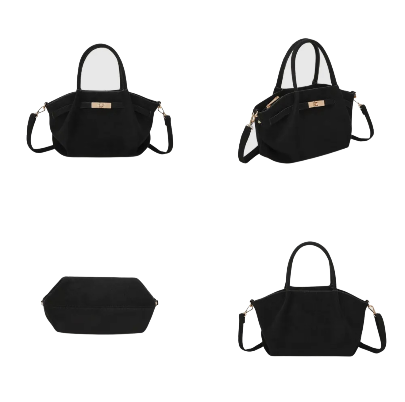 Cynthia Tas - Suede Zwart