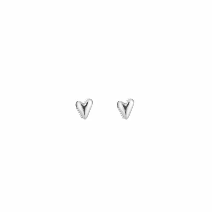 Oorknop - Mini Heart - Zilver
