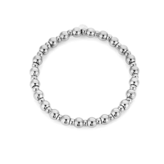 Armband Beads Medium - Zilver