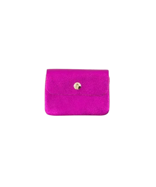 Nina Portemonnee Metallic 100% Leer - Meerdere kleuren