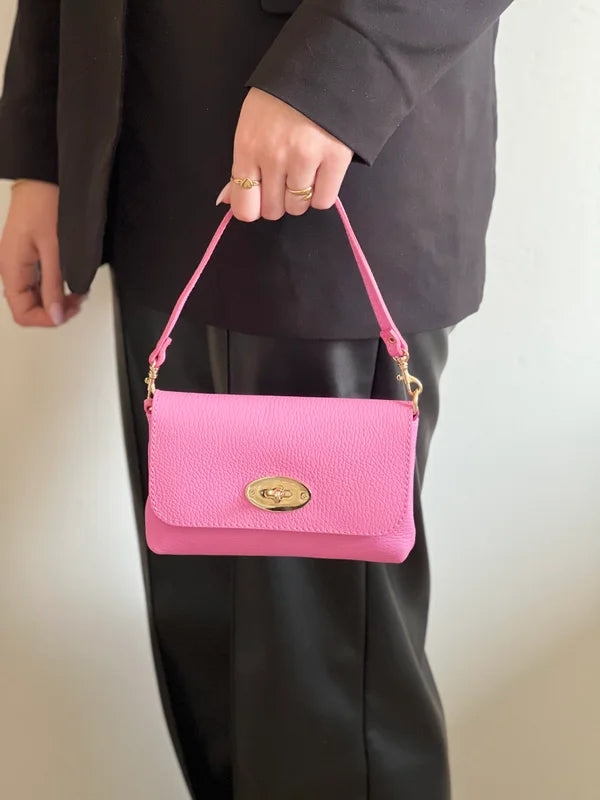 Pixie Tas 100% Leer - Roze