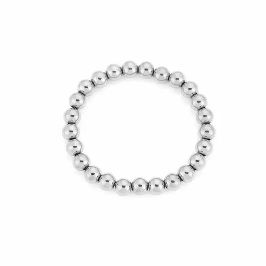 Armband Beads Large - Zilver