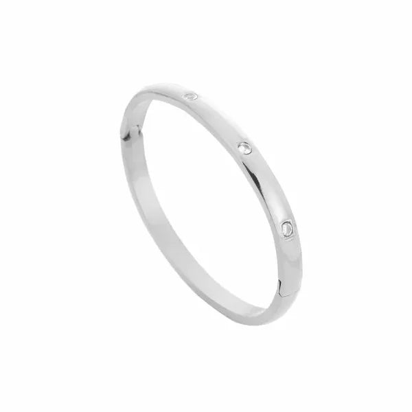 Bangle Armband Diamond - Zilver