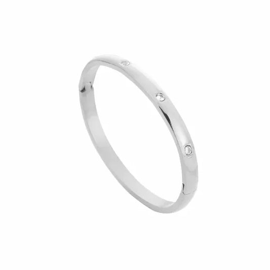 Bangle Armband Diamond - Zilver