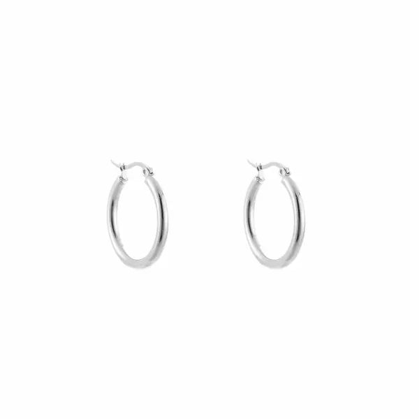 Oorbel Basic Hoops S - Zilver