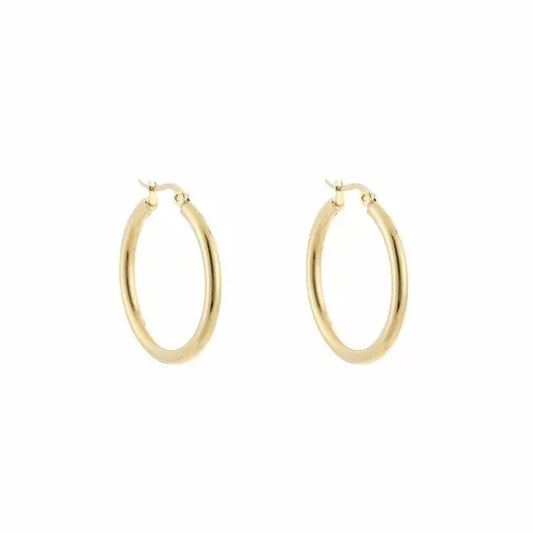 Oorbel Basic Hoops M - Goud
