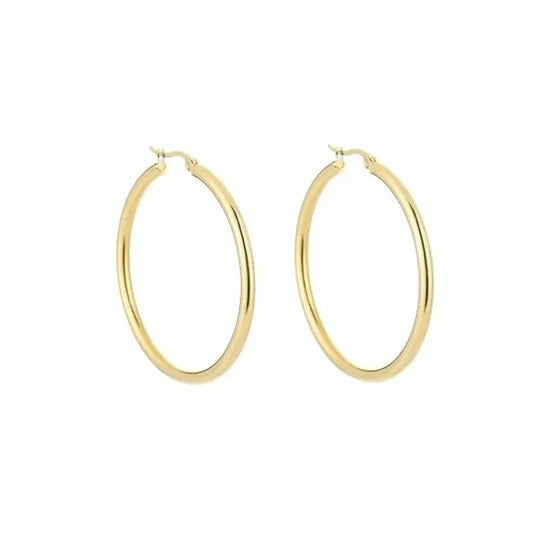 Oorbel Basic Hoops L - Goud