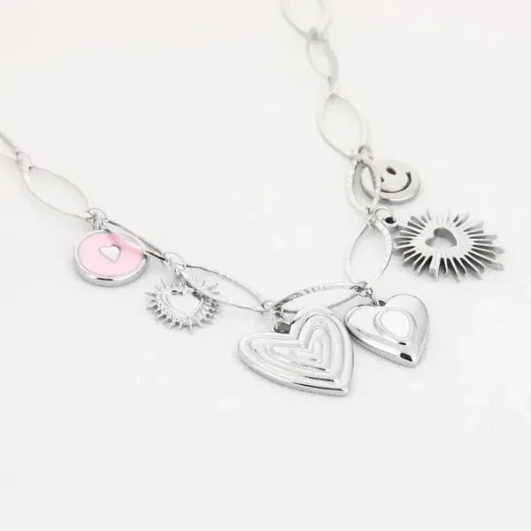 Ketting Happy Love - Zilver