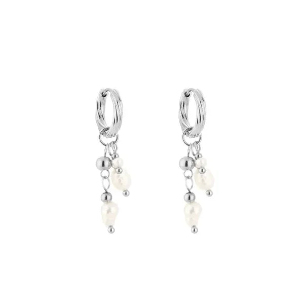 Oorbel Pearl Party - Goud/Zilver